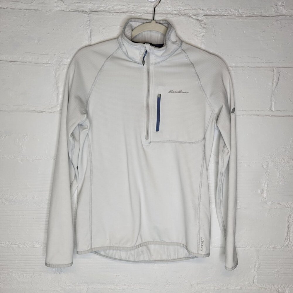 Eddie Bauer First Ascent Women's Medium Pullover 1/2 Zip White